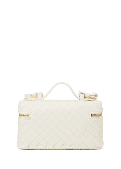 Bang Bang Vanity Gold Krem Kadın Deri Çanta - Görsel 5