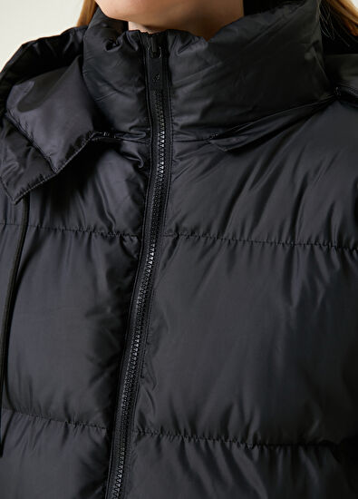 Beymen Club Black Hooded Coat - 7