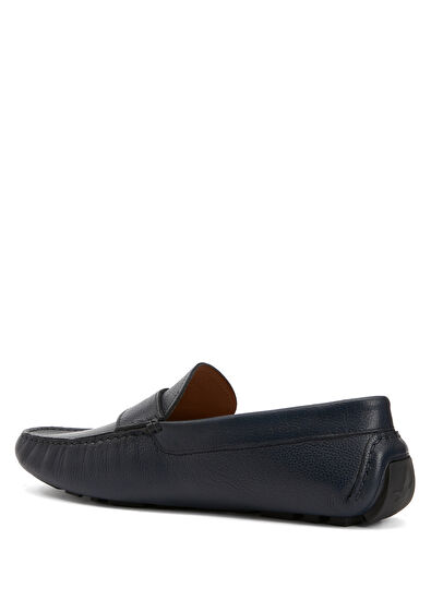 Beymen Club Navy Blue Men's Leather Loafers - 3
