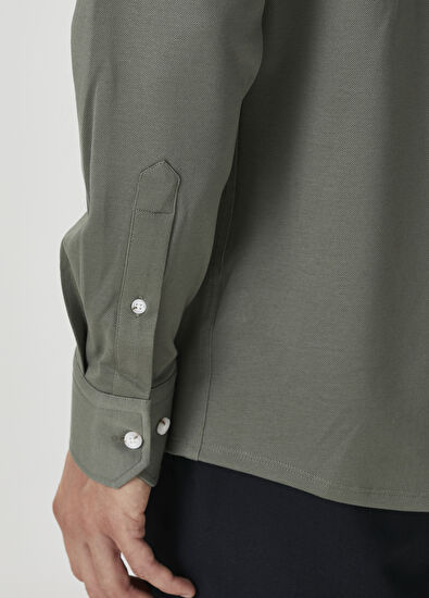 Beymen Club Slim Fit Çağla Örme Stretch Gömlek - 7