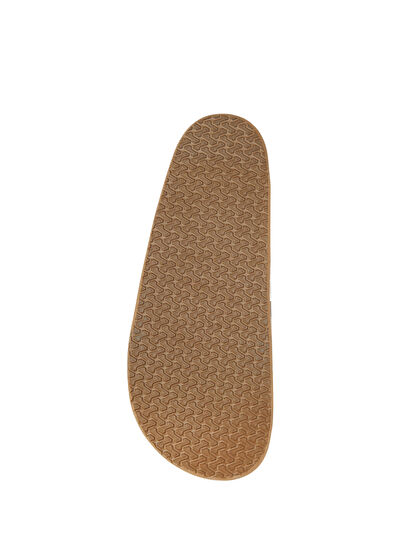 Beymen Club Camel Tassel Detailed Women's Suede Sabo Slippers - 5