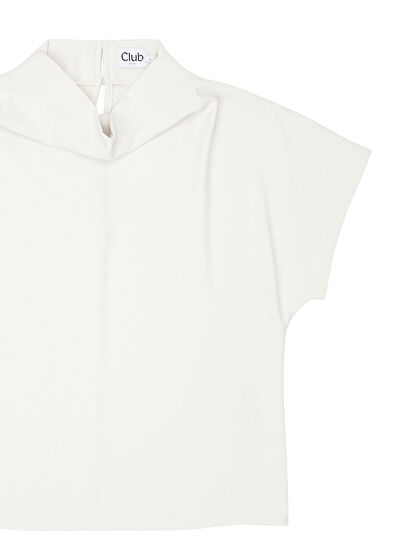 Beymen Club Cream Degaje Collar Flowing Blouse - 7