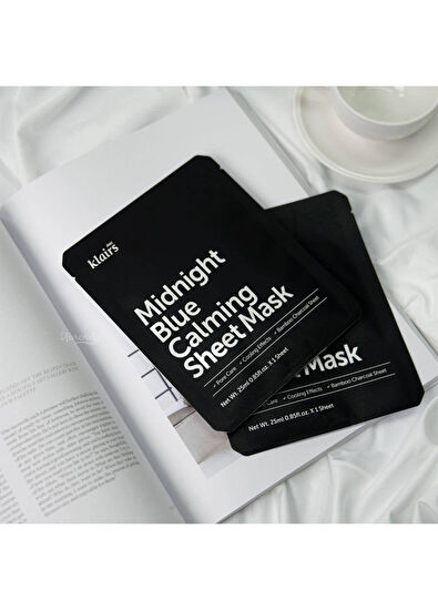 Klairs Midnight Blue Calming Sheet Mask - Yatıştırıcı Sakinleştirici Nem Maskesi 25ml - 5