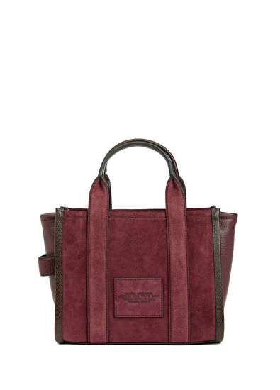 Small Tote Bordo Kadın Deri Alışveriş Çantası - Görsel 5