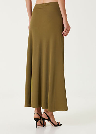 Christopher Esber Haki Aksesuar Detaylı Maksi Etek - 5