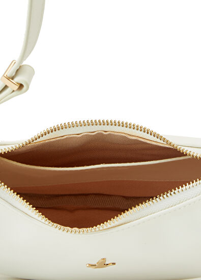 Beymen Club Beyaz Logo Detaylı Kadın Omuz Çantası - 5