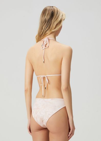 Kiton Powder Patterned Triangle Bikini Top - 4