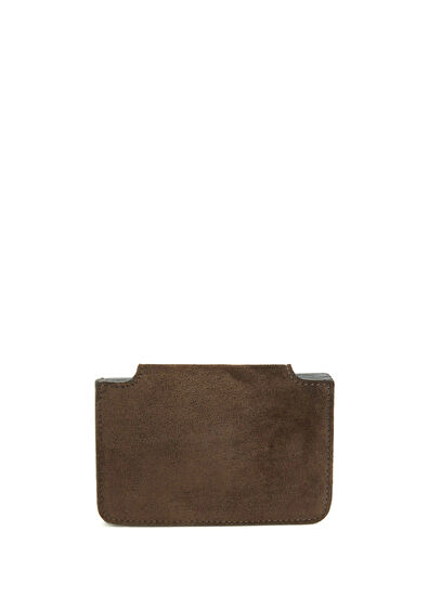 Beymen Club Brown Women's Suede Card Holder - 3