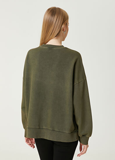 Beymen Club Khaki Star Embroidered Sweatshirt - 6