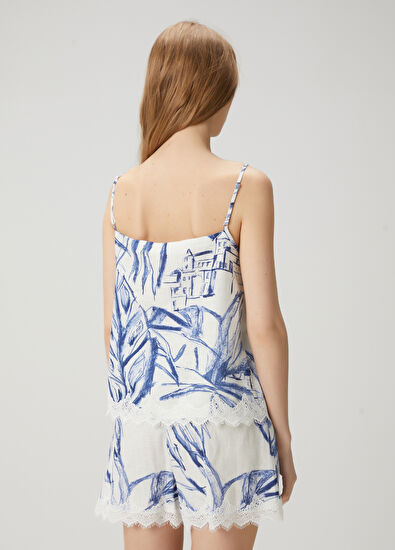 Beymen Club Santorini Printed Linen Blouse - 5