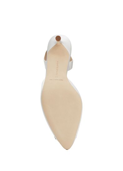 Manolo Blahnik Hangisi Cream Heels - 5