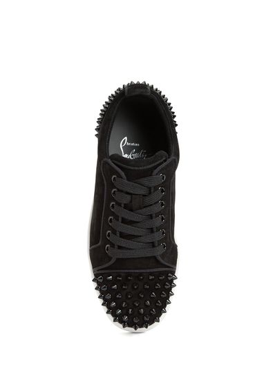 Christian Louboutin Louise Siyah Kadın Deri Sneaker - 4