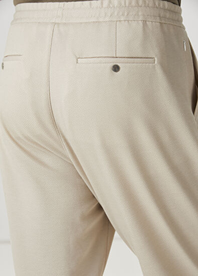 Beymen Club Beige Textured Sports Pants - 5