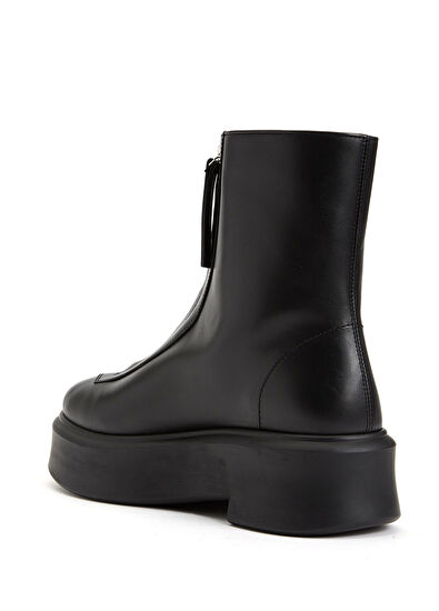 Siyah Kadın Deri Bot - Görsel 5