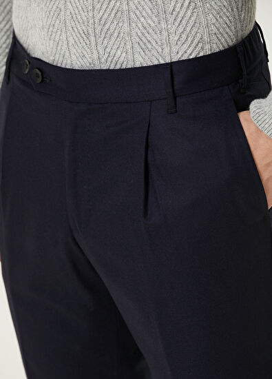 Rota Lacivert Yün Pantolon - 4