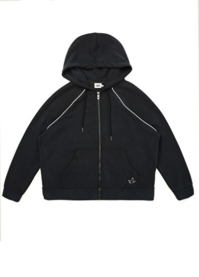 Beymen Club Siyah Kapüşonlu Kontrast Biyeli Sweatshirt - 7