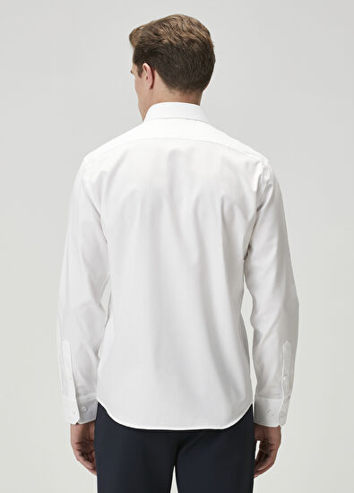 Beymen Club Comfort Fit Beyaz Non-Iron Gömlek - 5