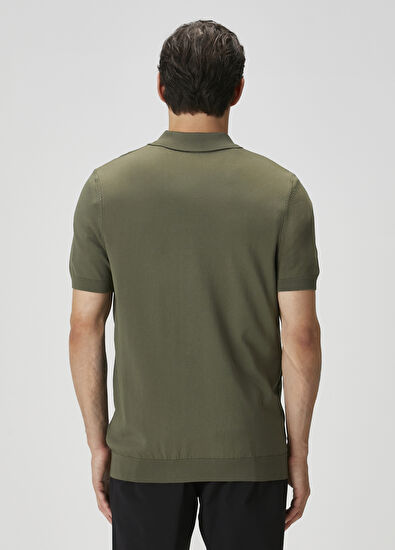 Beymen Club Haki Polo Yaka Kısa Kollu Triko - 4