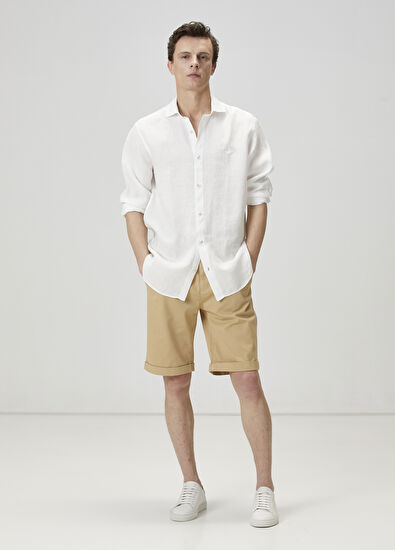 Beymen Club White Linen Shirt - 3