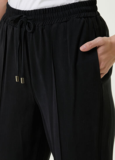 Beymen Club Black Ribbed Pajama Pants - 4