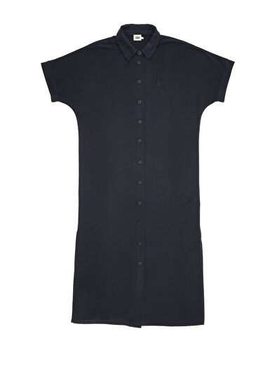 Beymen Club Black Midi Polo Dress - 7