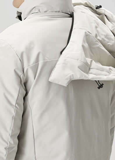 Beymen Club Beige Hooded Long Coat - 6