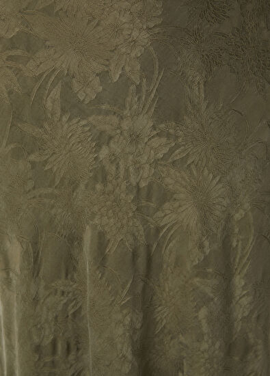 Beymen Club Haki Jakarlı Maksi Etek - 5