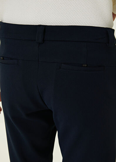 Beymen Club Slim Fit Lacivert Grogren Detaylı Chino Pantolon - 5