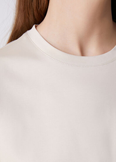 Beymen Club Beige Basic T-Shirt - 6