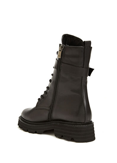 Beymen Club Siyah Kemer Detaylı Kadın Deri Bot - 3