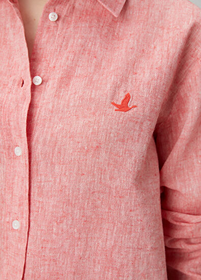 Beymen Club Red Linen Shirt - 5