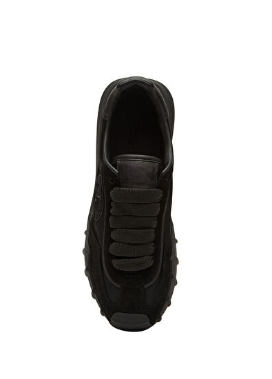 Athletic Siyah Erkek Deri Sneaker - Görsel 5