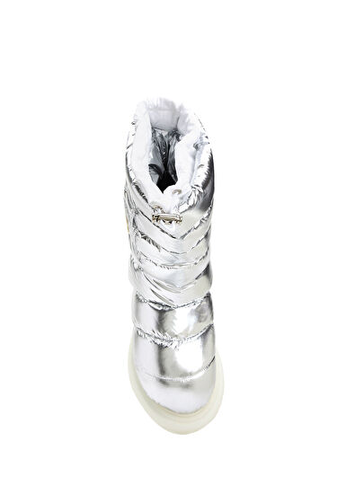 Moncler Silver Logolu Kadın Puff Kar Botu - 4