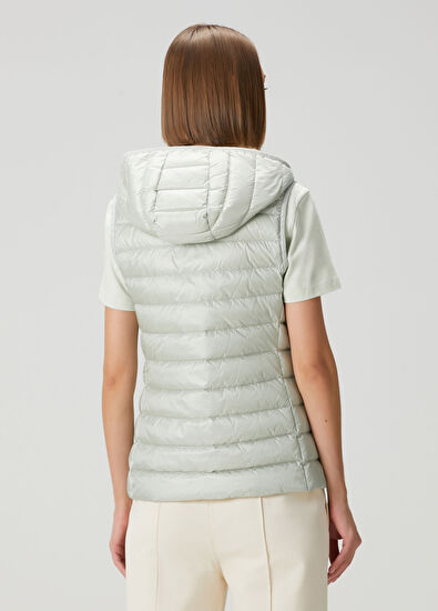 Moncler Glygosse Açık Mavi Kapüşonlu Yelek - 4