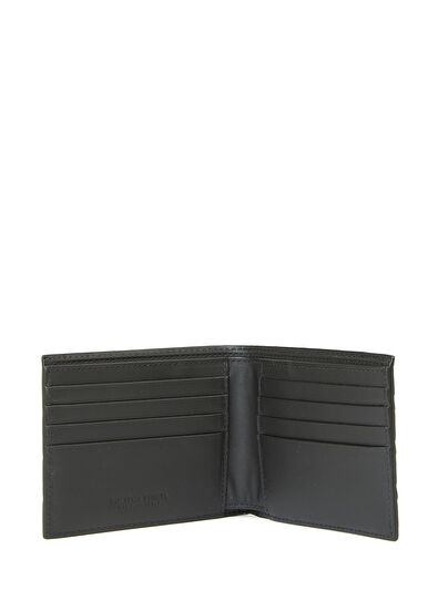 Intrecciato Siyah Erkek Deri Cüzdan - Görsel 5