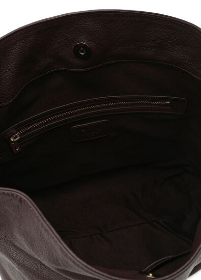 Beymen Club Burgundy Women's Leather Hobo Shoulder Bag - 5
