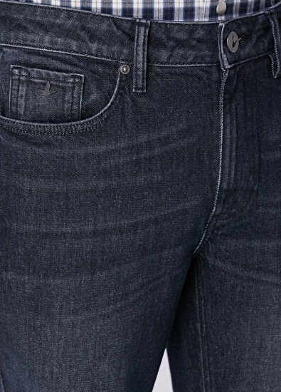 Beymen Club Slim Fit Dark Wash Navy Blue Jeans - 4