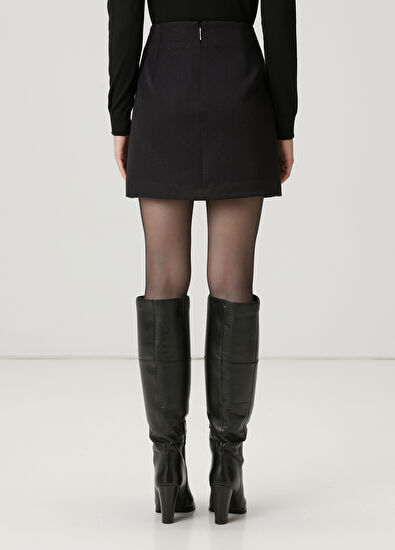 Beymen Club Mini Skirt With Black Stones - 5