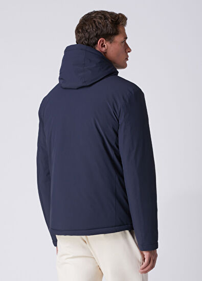 Beymen Club Lacivert Kapüşonlu Puff Mont - 5