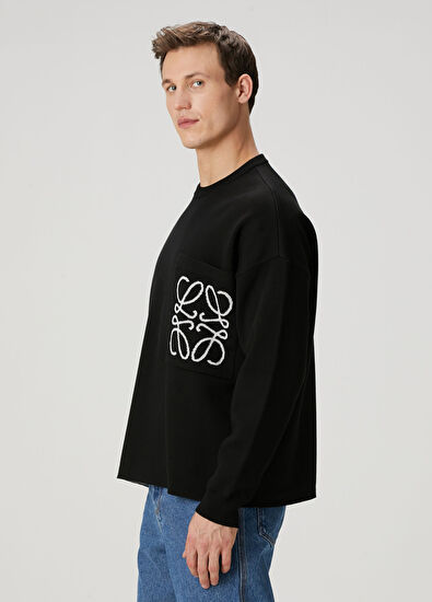 Loewe Siyah Logo Jakarlı Kazak - 3