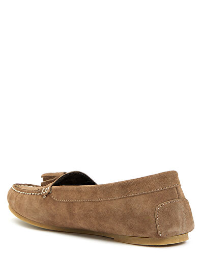 Beymen Club Light Brown Women's Suede Loafer - 3
