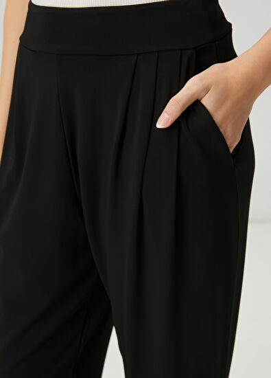 Beymen Club Siyah Pileli Jogger Pantolon - 5