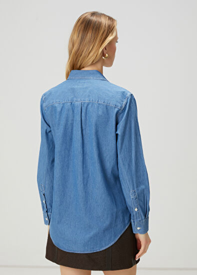 Mavi Denim Gömlek Beymen Club Mavi Denim Gömlek - 5