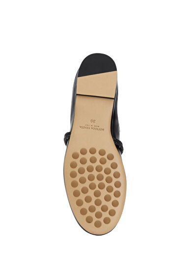 Bottega Veneta Lucia Black Leather Ballet Flat - 5