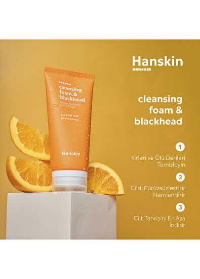 Hanskin Cleansing Foam Blackhead Anti-Blackhead Face Wash Foam 120 ml - 3