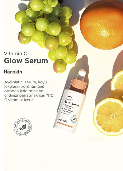 Hanskin Vitamin C Glow Serum C Vitaminli Aydınlatıcı Leke Giderici Cilt Serumu 30 ml - 4