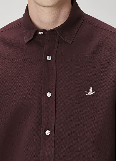 Beymen Club Comfort Fit Mürdüm Dokulu Gömlek - 6