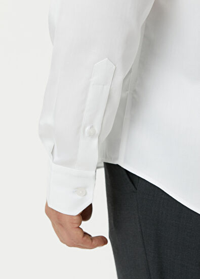 Beymen Club Comfort Fit White Non-Iron Shirt - 6
