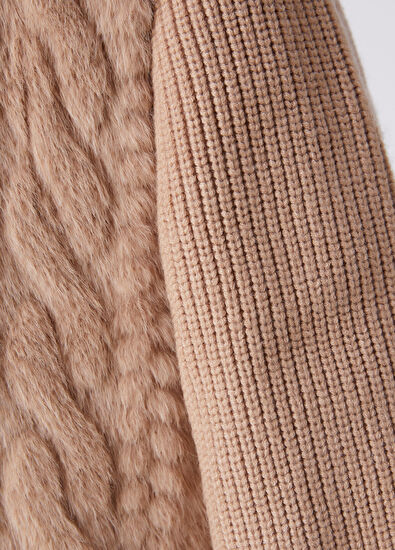 Beymen Club Camel Cable Knit Jacket - 7