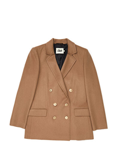 Beymen Club Camel Kruvaze Kaşmir Ceket - 7